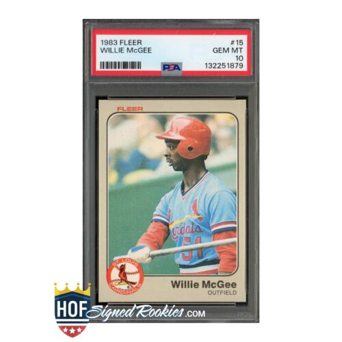 1983 Fleer #15 Willie McGee PSA 10