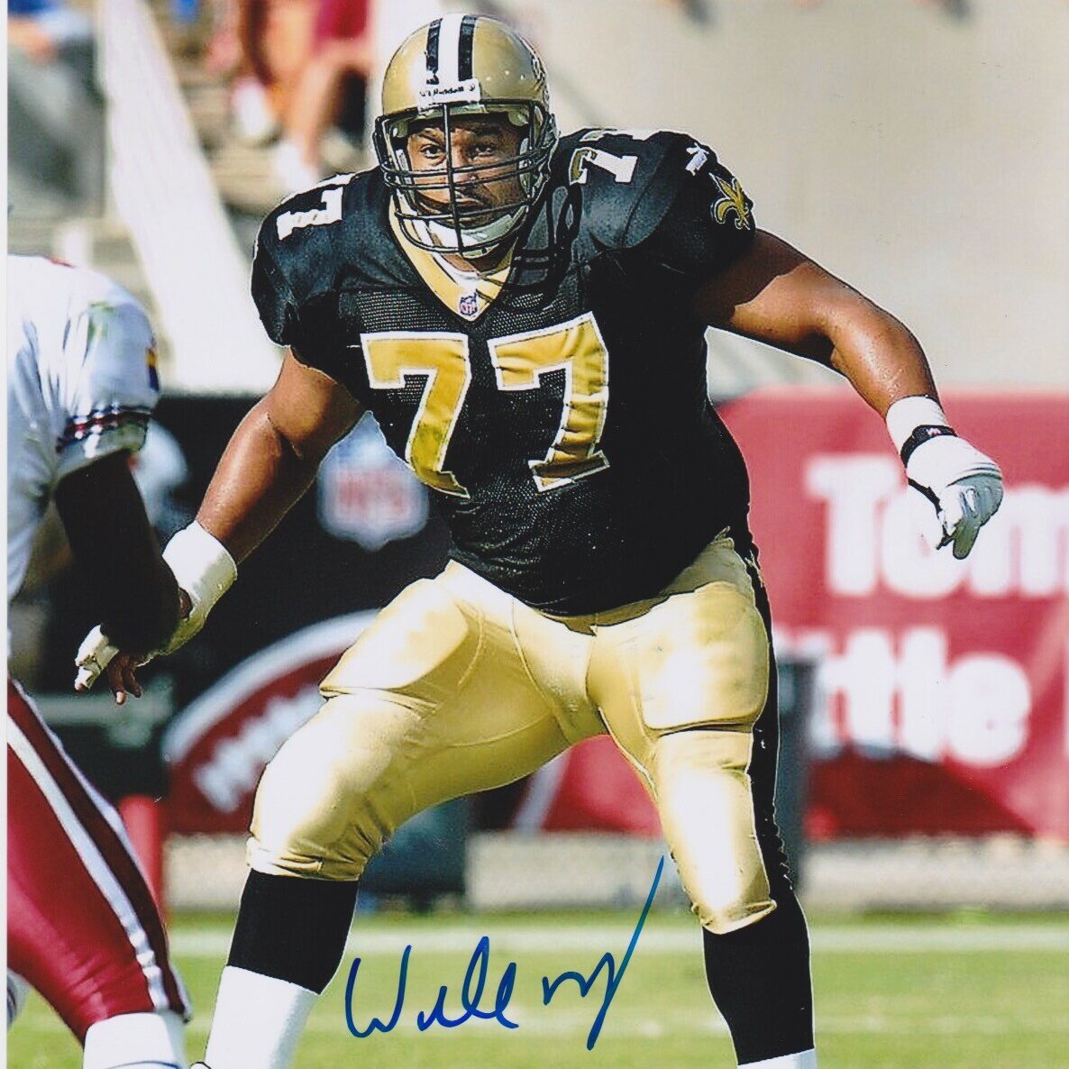 willie roaf hof saints signed signing signature auto autograph