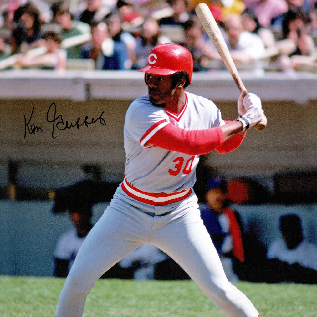 ken griffey sr reds signed signature auto signing autograph