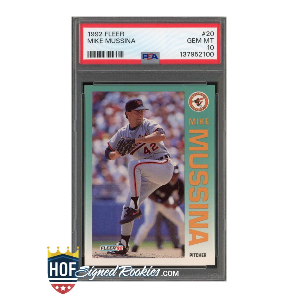 1992 Fleer #20 Mike Mussina PSA 10