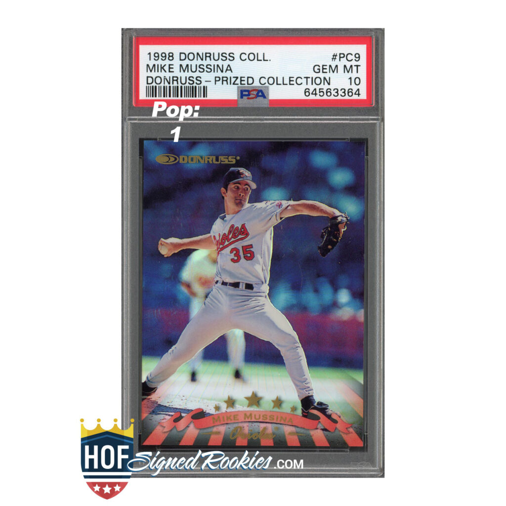1998 Donruss Prized Collections Mike Mussina PSA 10