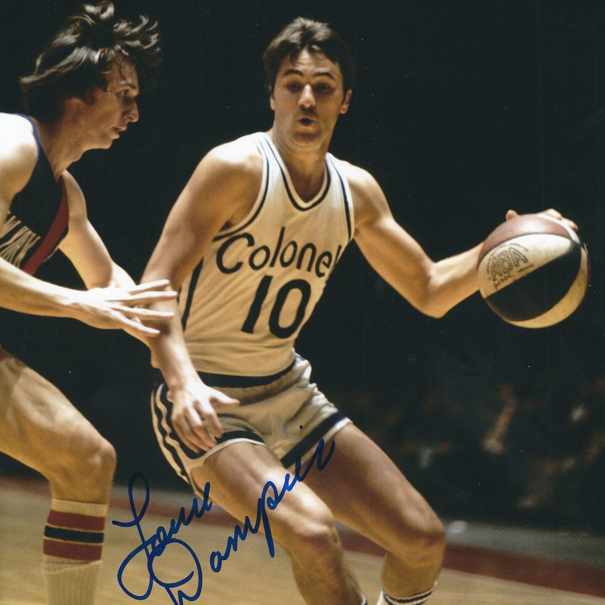 Louie Dampier hof signed signing signature auto autograph