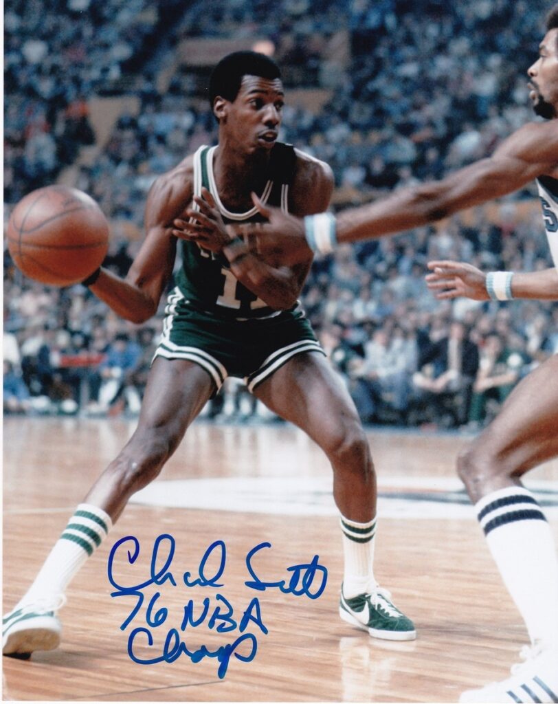Charlie Scott hof signing NBA signature signed auto autograph