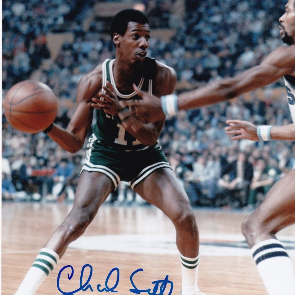 Charlie Scott hof signing NBA signature signed auto autograph