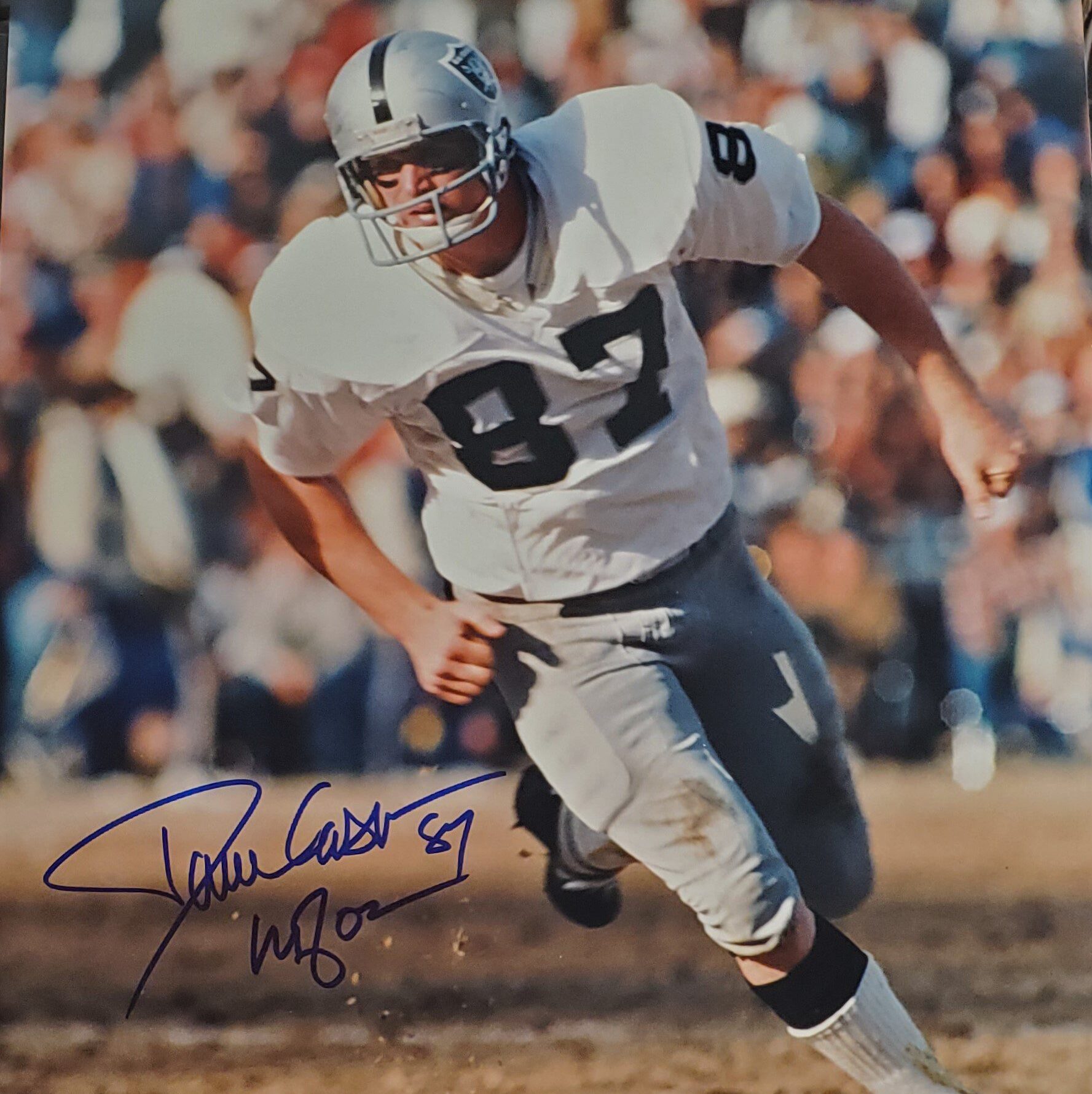 Dave casper nfl hof raiders signed signing signature auto autograph
